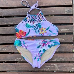 Old Navy Girls tropical print bikini
